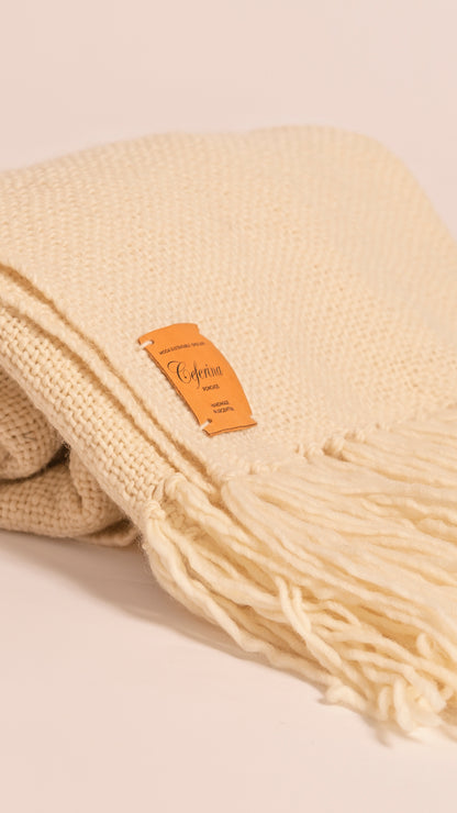 PURE VIRGIN WOOL THROW, CEFERINA CLASSICS