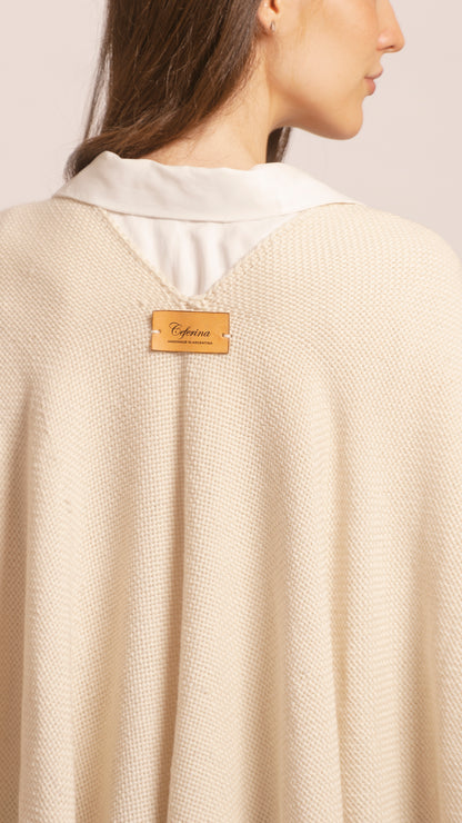 CONTEMPORARY ARTISAN MERINO PONCHO, PUCARÁ