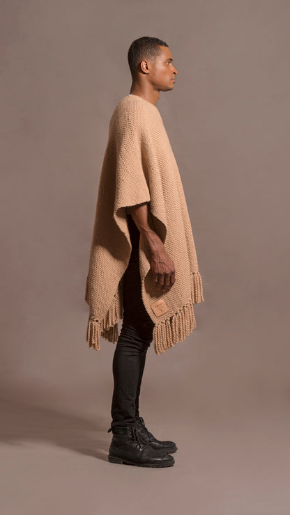 UNISEX PATAGONIAN MERINO PONCHO, PONCHO H
