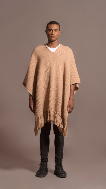 UNISEX PATAGONIAN MERINO PONCHO, PONCHO H