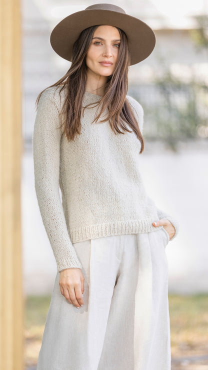 HAND-KNITTED MOHAIR BLEND SWEATER, JUJUY