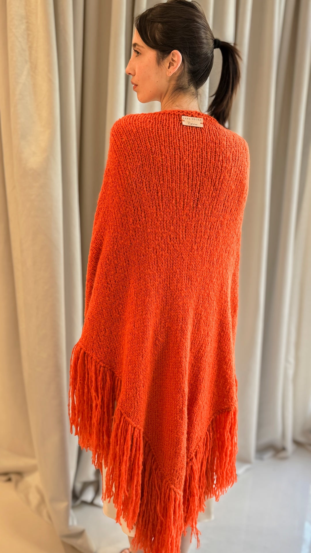 HAND-KNITTED MOHAIR BLEND SHAWL, JUJUY