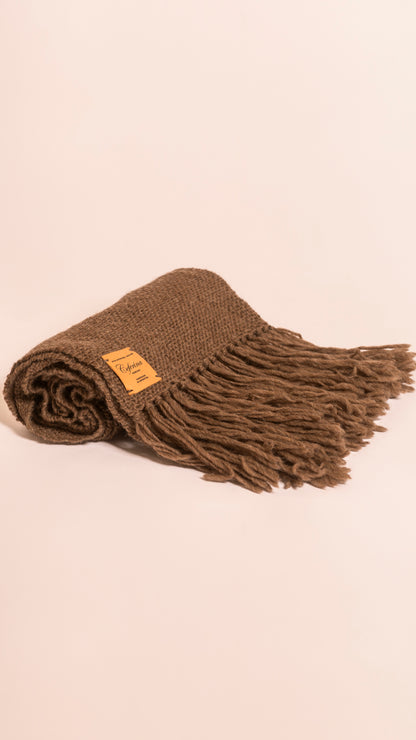 PURE VIRGIN WOOL THROW, CEFERINA CLASSICS